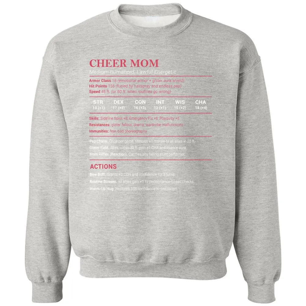 Cheer Mom Classic Unisex Sweatshirt - Ash - 8