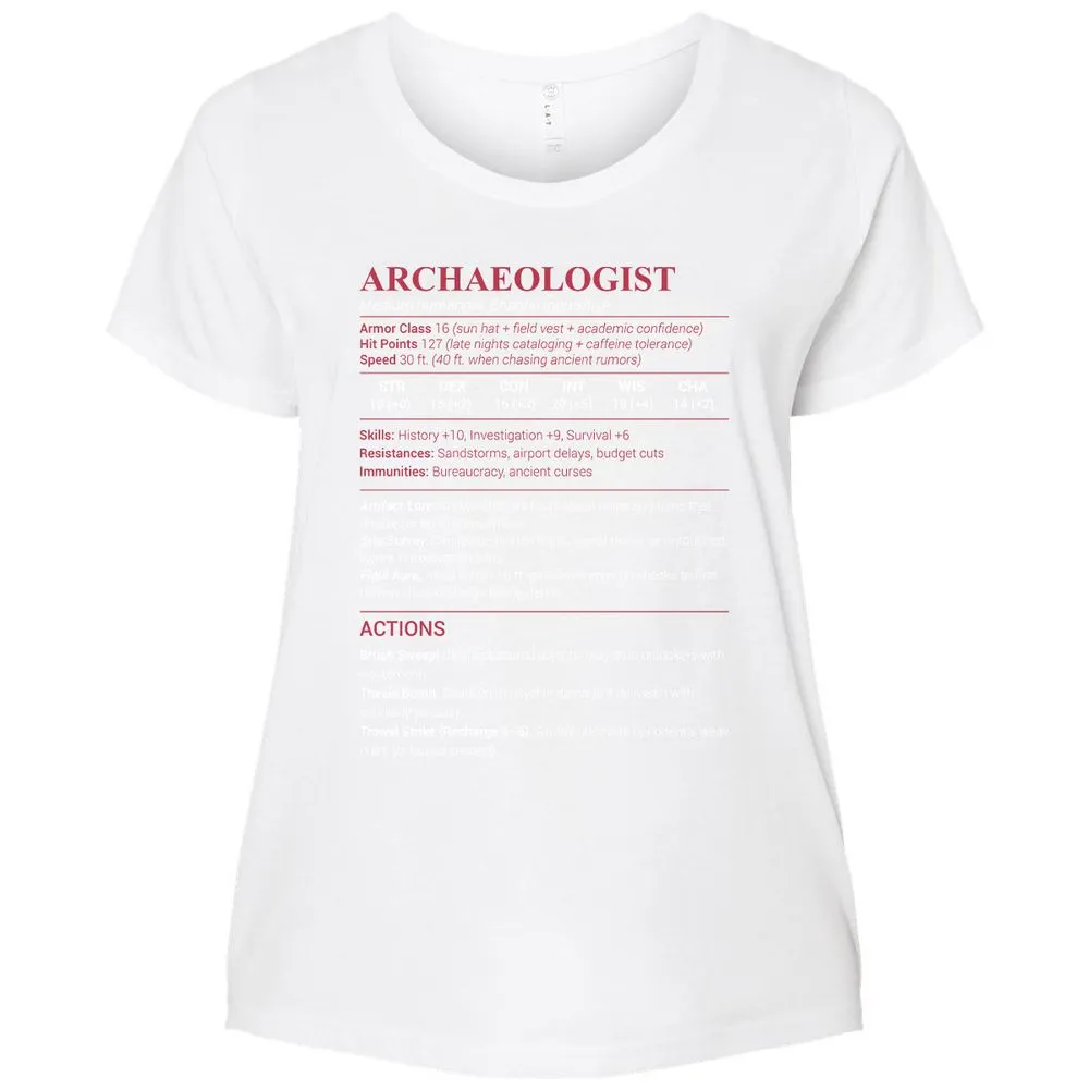 ARCHAEOLOGIST Ladies Curvy Jersey - White - 6