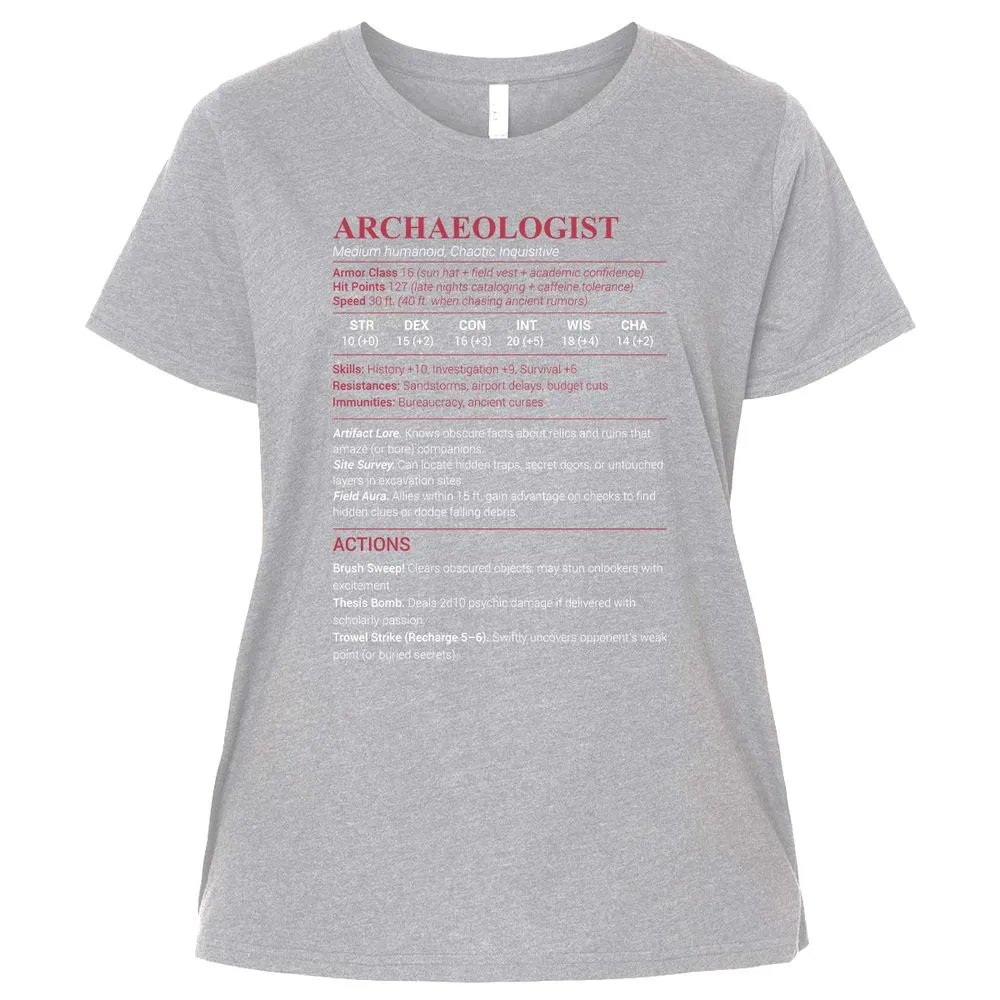 ARCHAEOLOGIST Ladies Curvy Jersey - Heather - 3