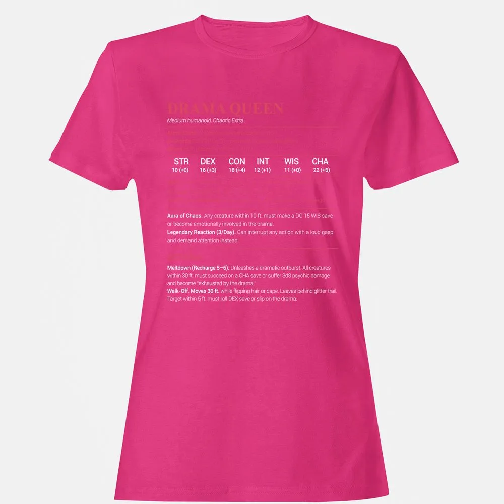 Drama Queen Women's T-Shirt - Heliconia - 6