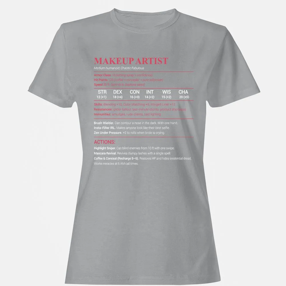 Makeup Artist Women's T-Shirt - Sport Grey - 15