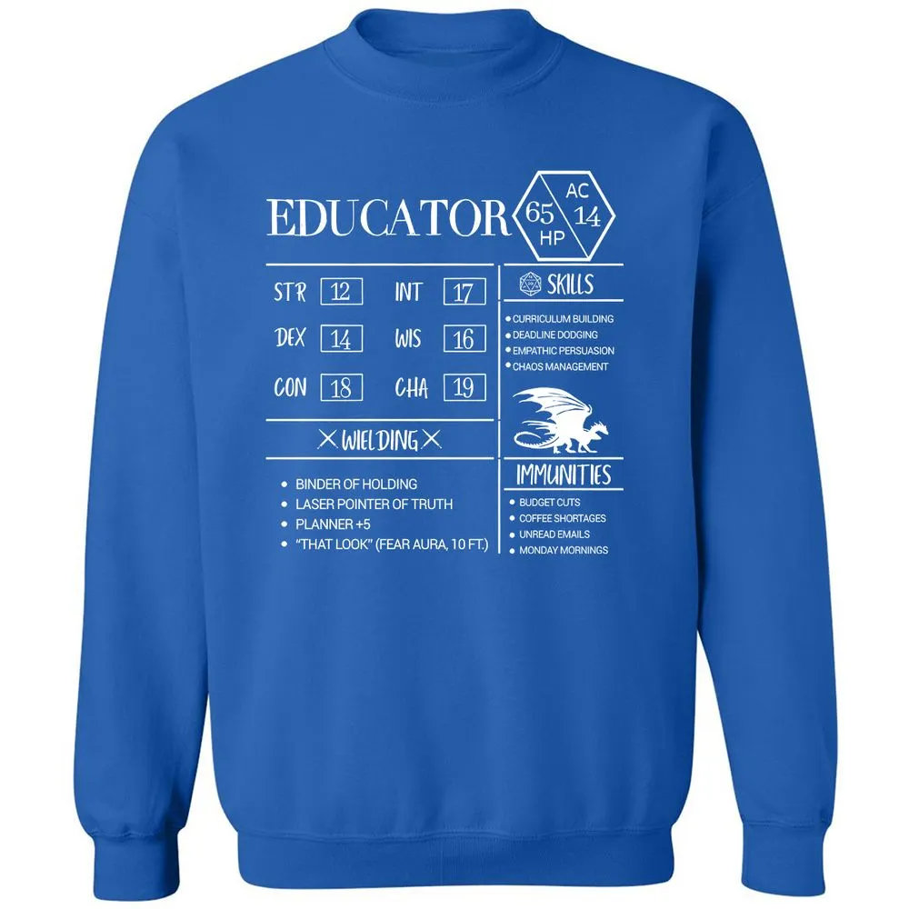Educator New Classic Unisex Sweatshirt - Royal - 9