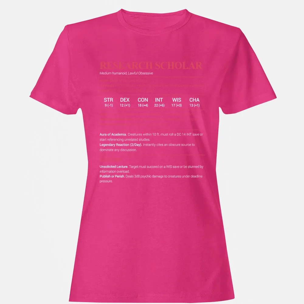 Research Scholar Women's T-Shirt - Heliconia - 6