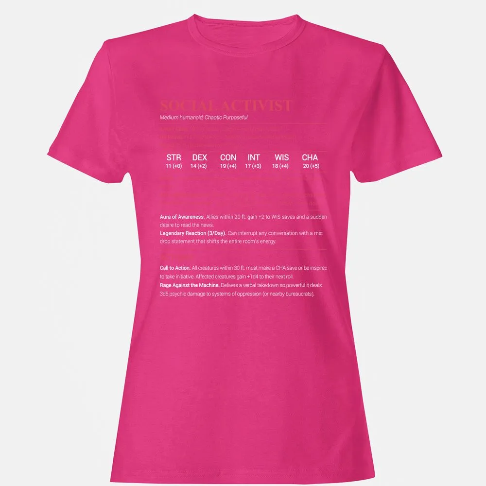 Social Activist Women's T-Shirt - Heliconia - 6