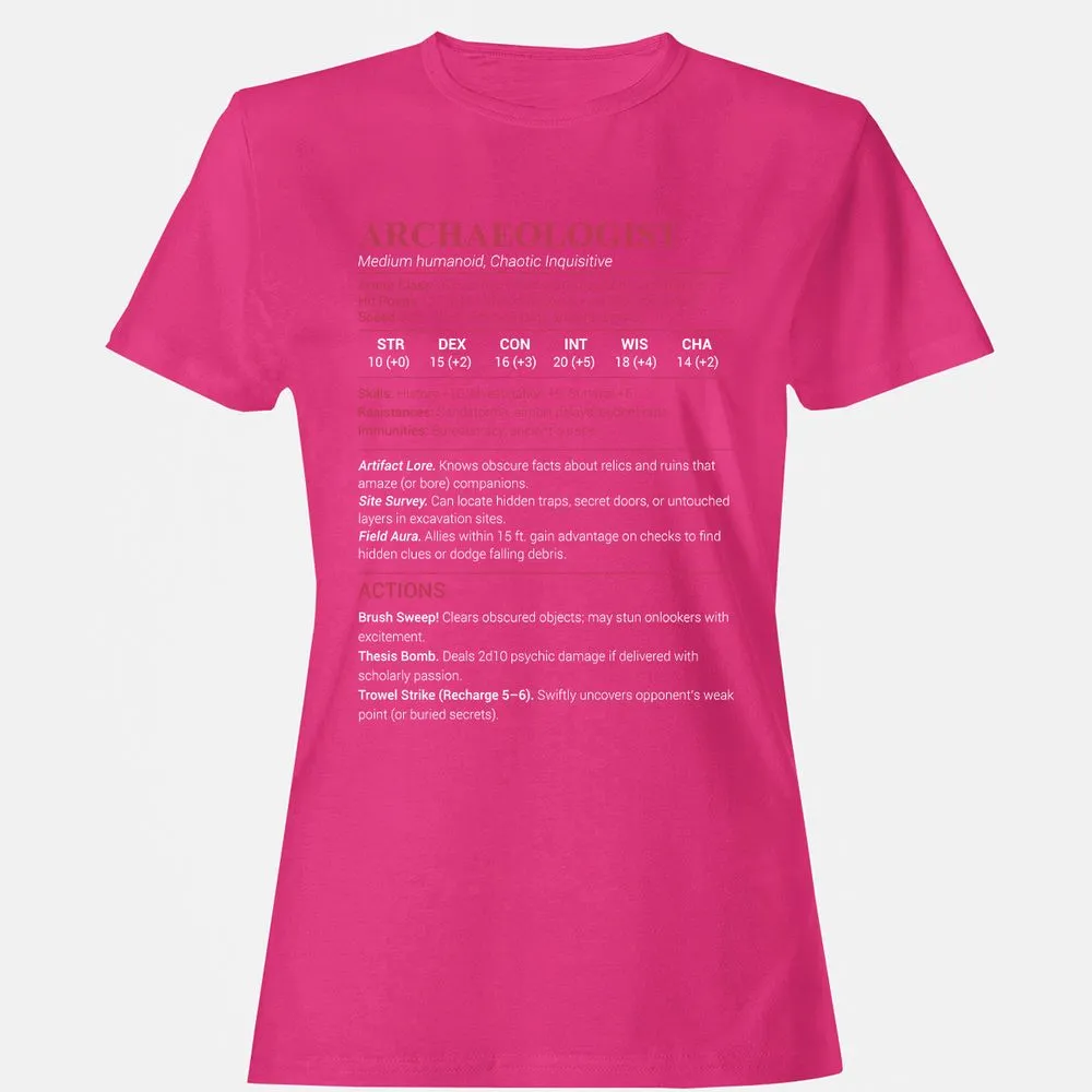 ARCHAEOLOGIST Women's T-Shirt - Heliconia - 6
