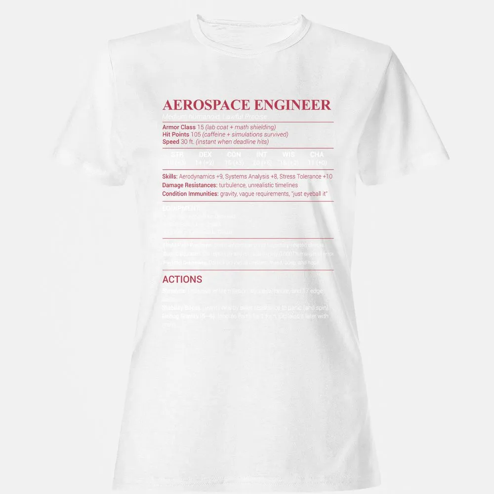 Aerospace Engineer Women's T-Shirt - White - 16