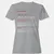 Banker Stats Women's T-Shirt - Sport Grey - 15