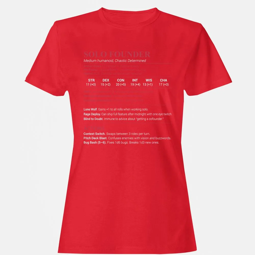 Solo Founder Women's T-Shirt - Red - 13