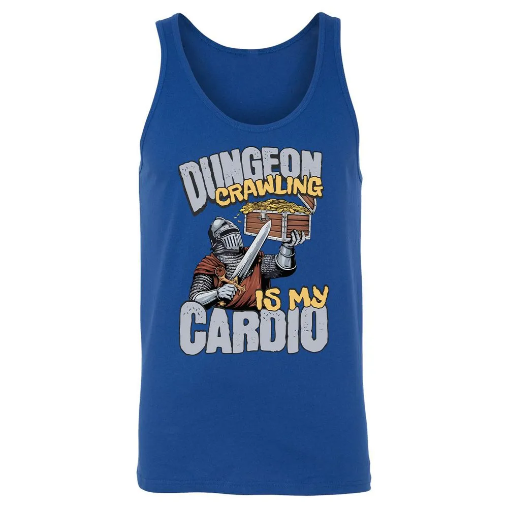 Dungeon Crawling Is My Cardio Unisex Jersey Tank - True Royal - 13