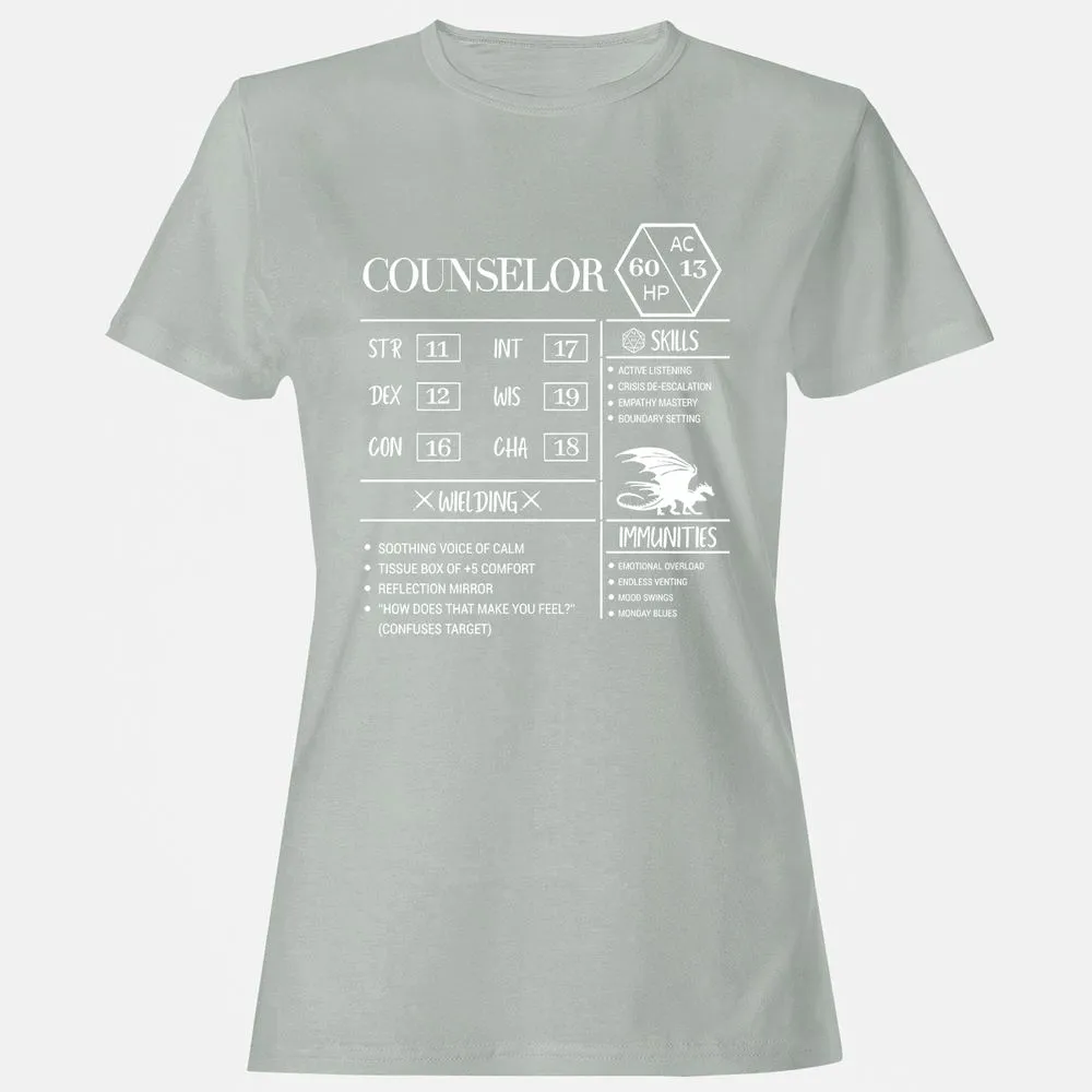 Counselor New Women's T-Shirt - Ash - 2