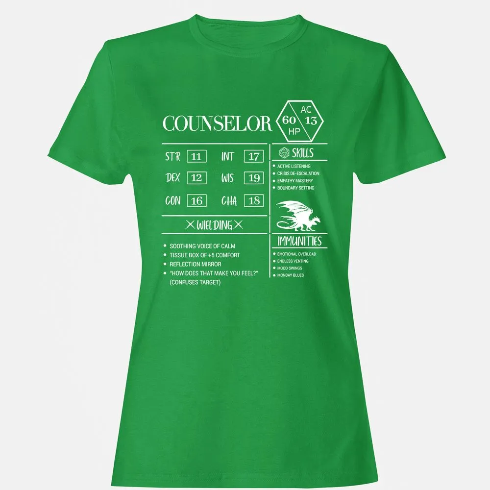 Counselor New Women's T-Shirt - Irish Green - 7