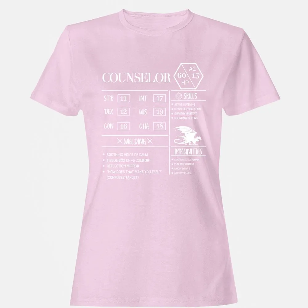 Counselor New Women's T-Shirt - Light Pink - 9