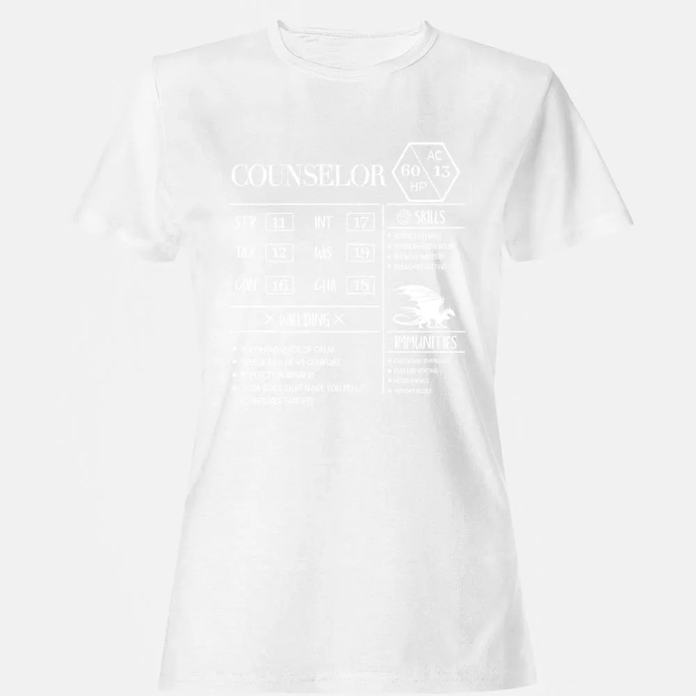 Counselor New Women's T-Shirt - White - 16