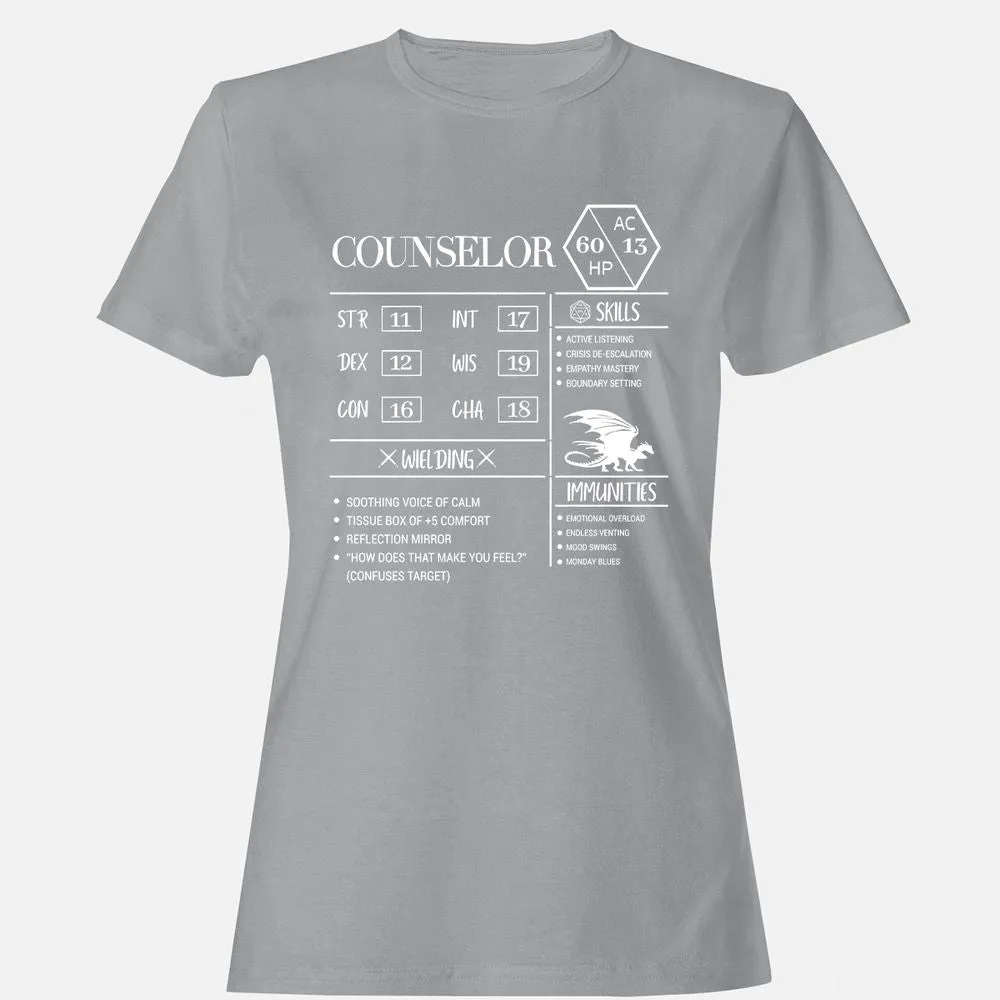 Counselor New Women's T-Shirt - Sport Grey - 15