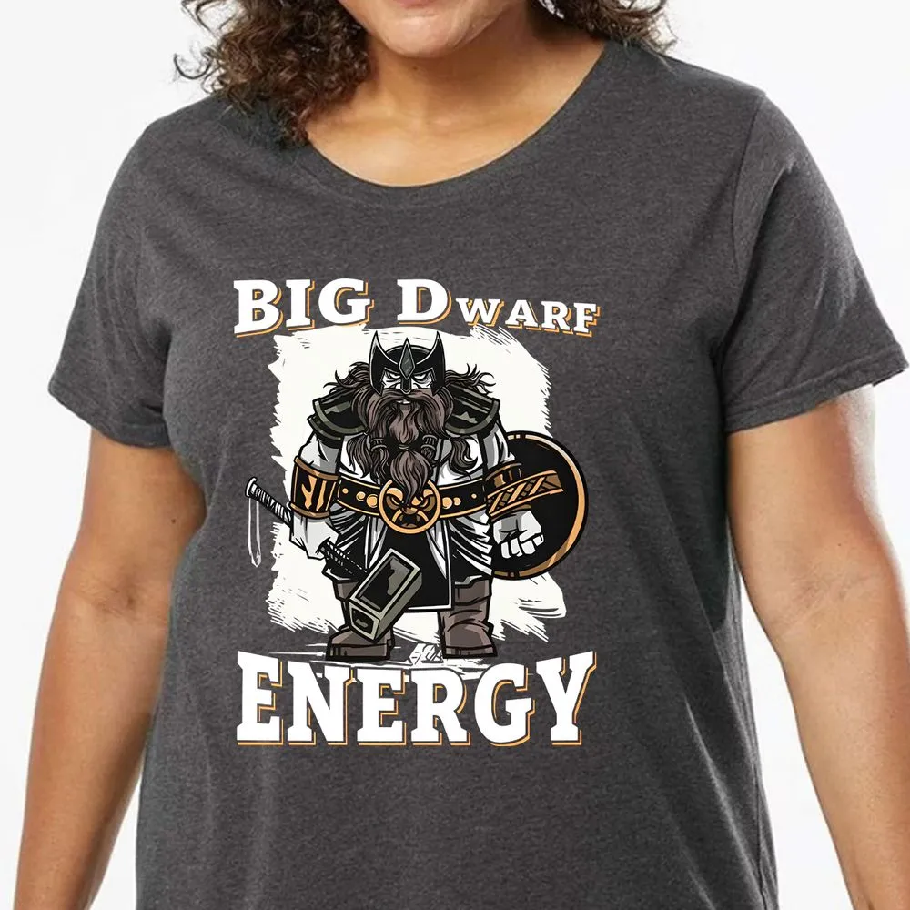 Big Dwarf Energy Ladies Curvy Jersey - model - 0