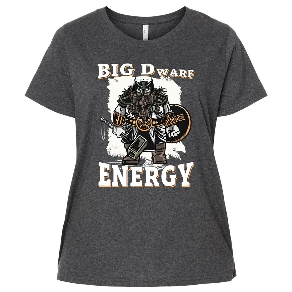 Big Dwarf Energy Ladies Curvy Jersey - Vintage Smoke - 4