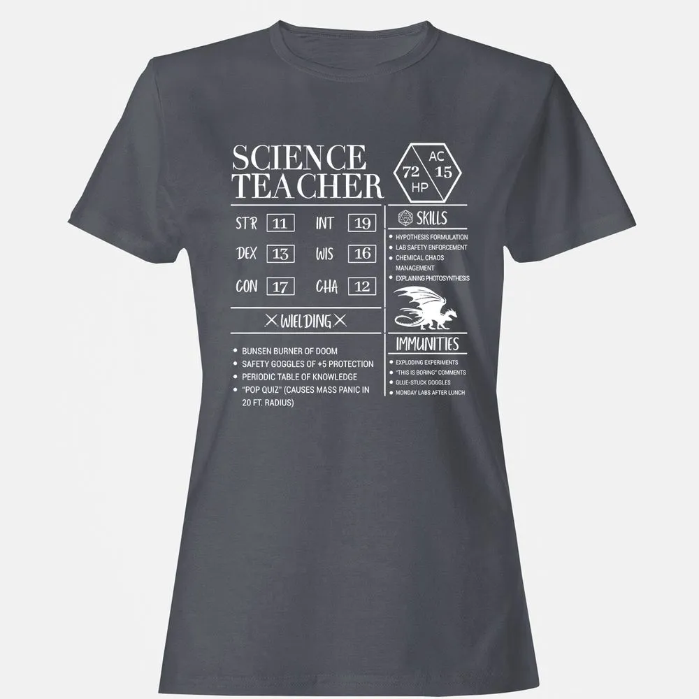 Science Teacher New Women's T-Shirt - Dark Heather - 5