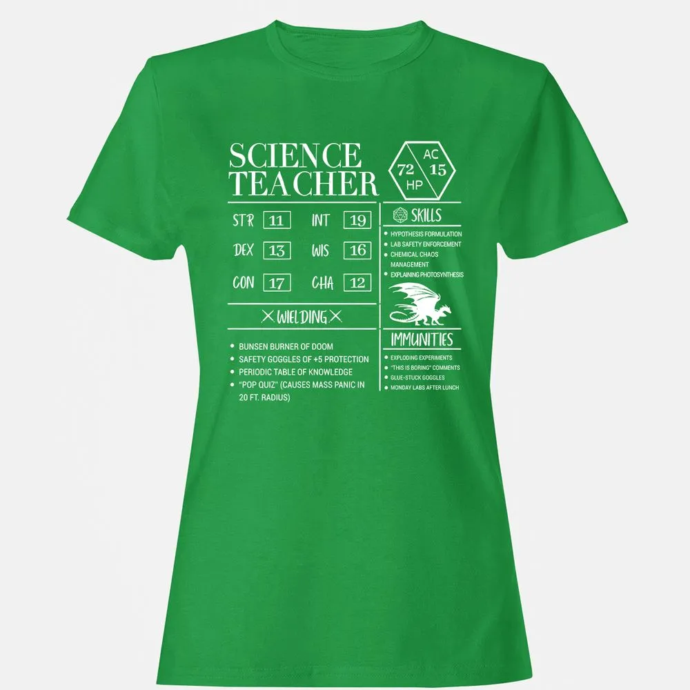 Science Teacher New Women's T-Shirt - Irish Green - 7