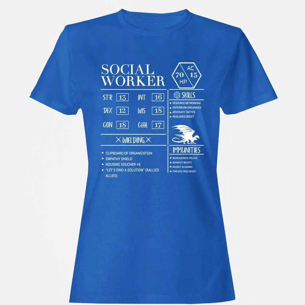 Social Worker New Women's T-Shirt - Royal - 14