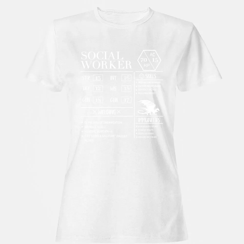 Social Worker New Women's T-Shirt - White - 16
