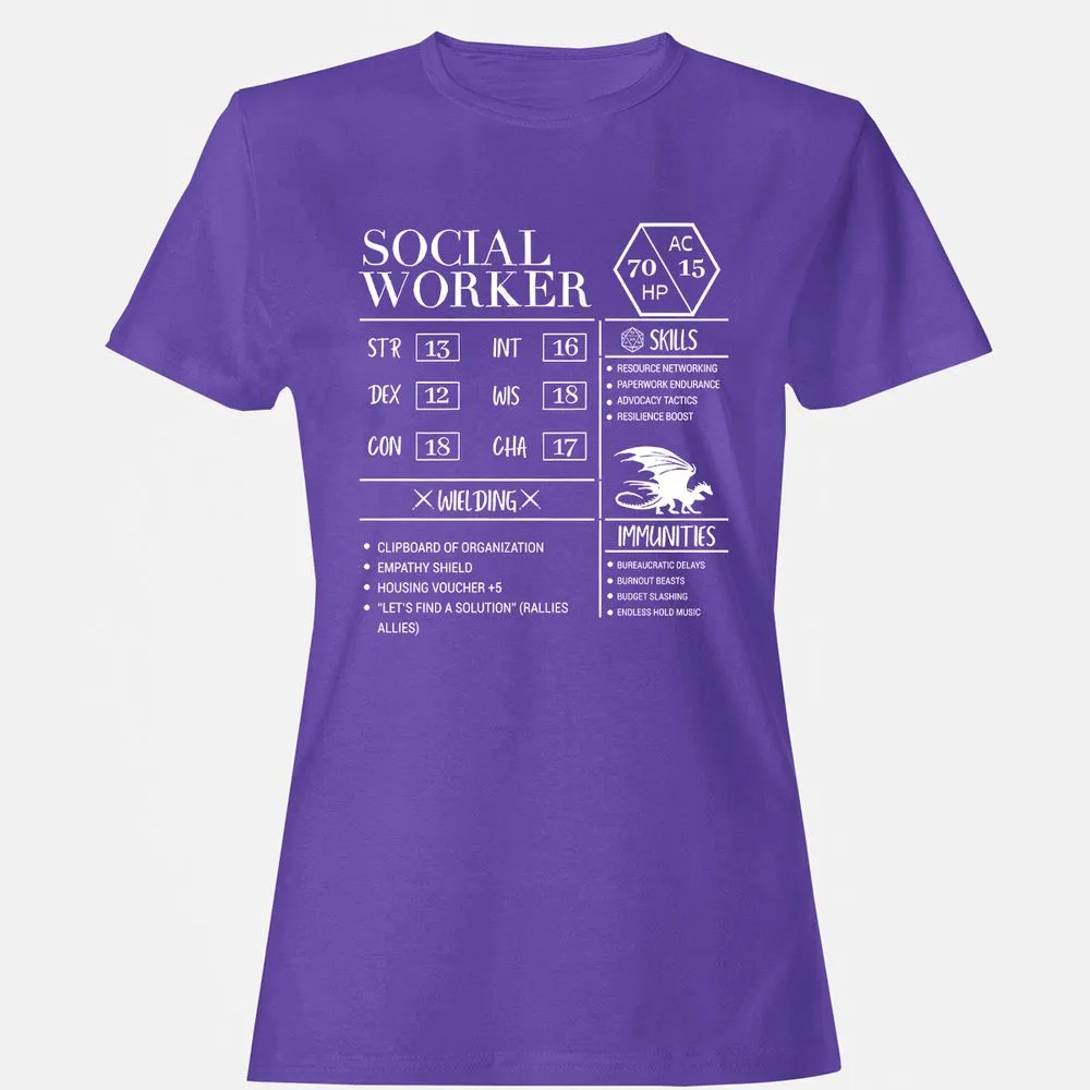 Social Worker New Women's T-Shirt - Purple - 12