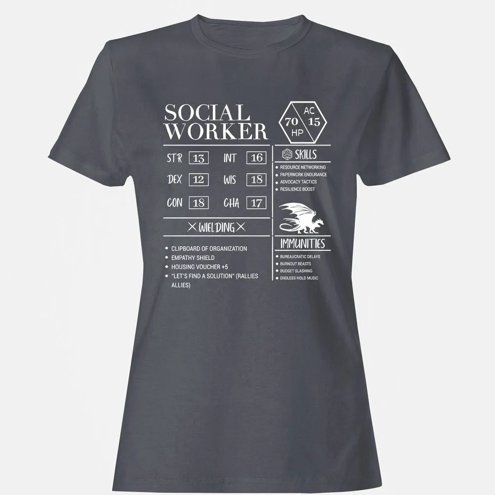 Social Worker New Women's T-Shirt - Dark Heather - 5