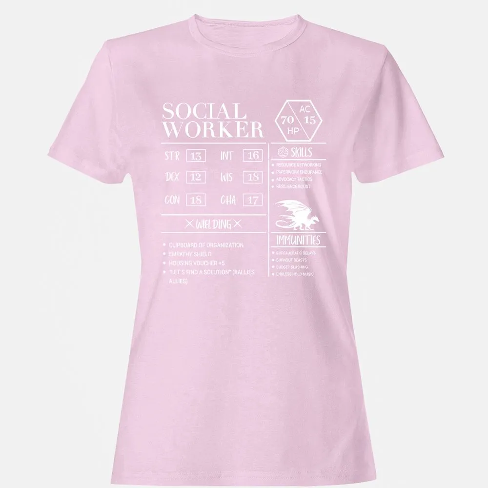 Social Worker New Women's T-Shirt - Light Pink - 9