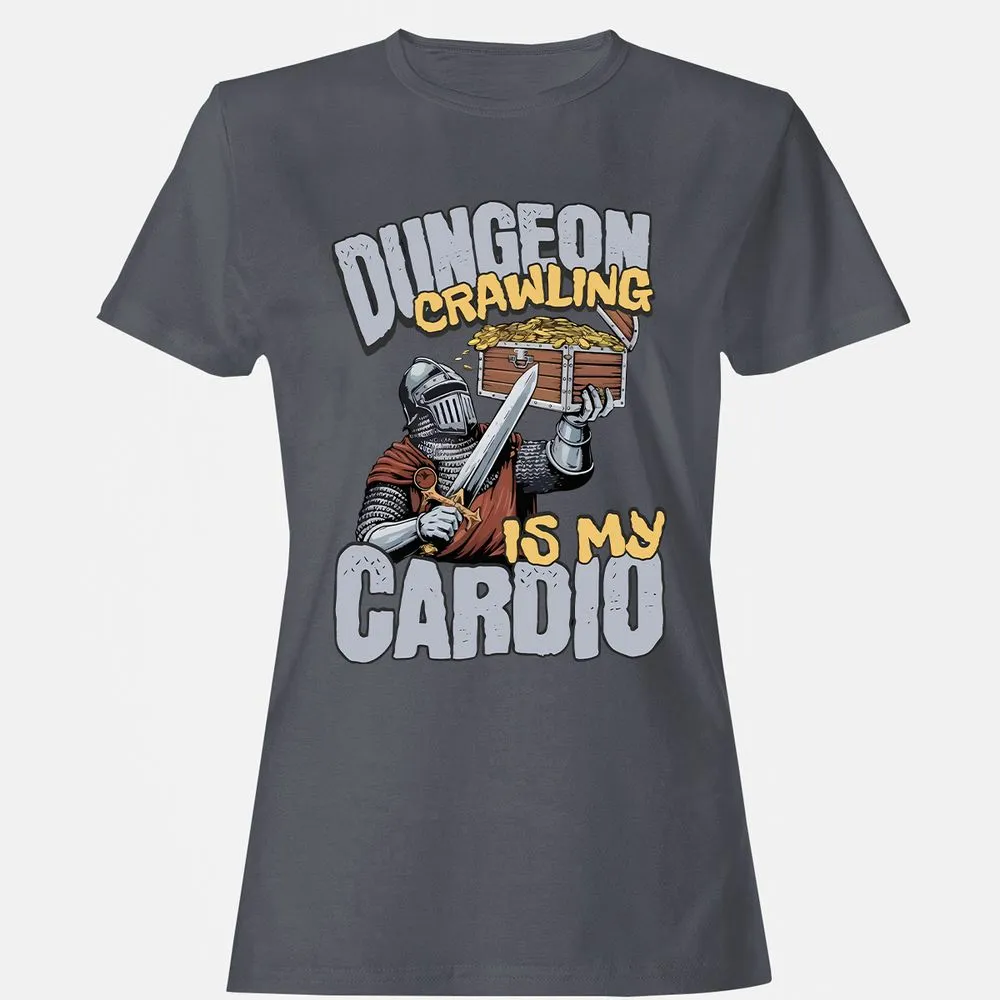 Dungeon Crawling Is My Cardio Women's T-Shirt - Dark Heather - 5