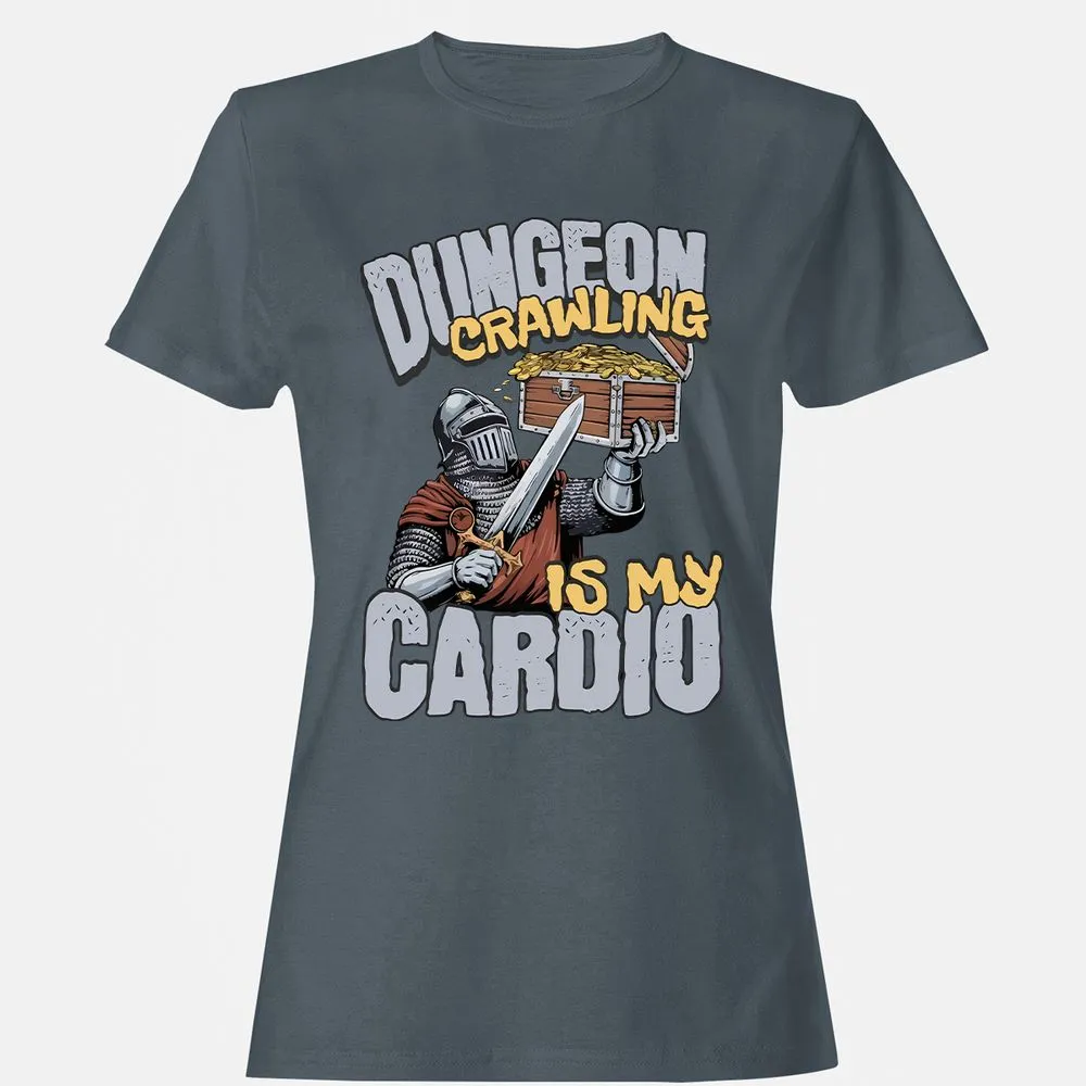 Dungeon Crawling Is My Cardio Women's T-Shirt - Charcoal - 3