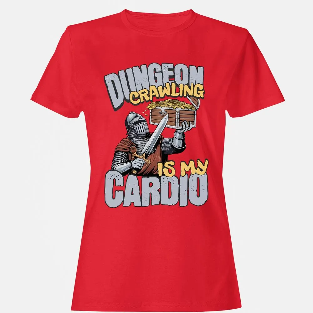 Dungeon Crawling Is My Cardio Women's T-Shirt - Red - 13