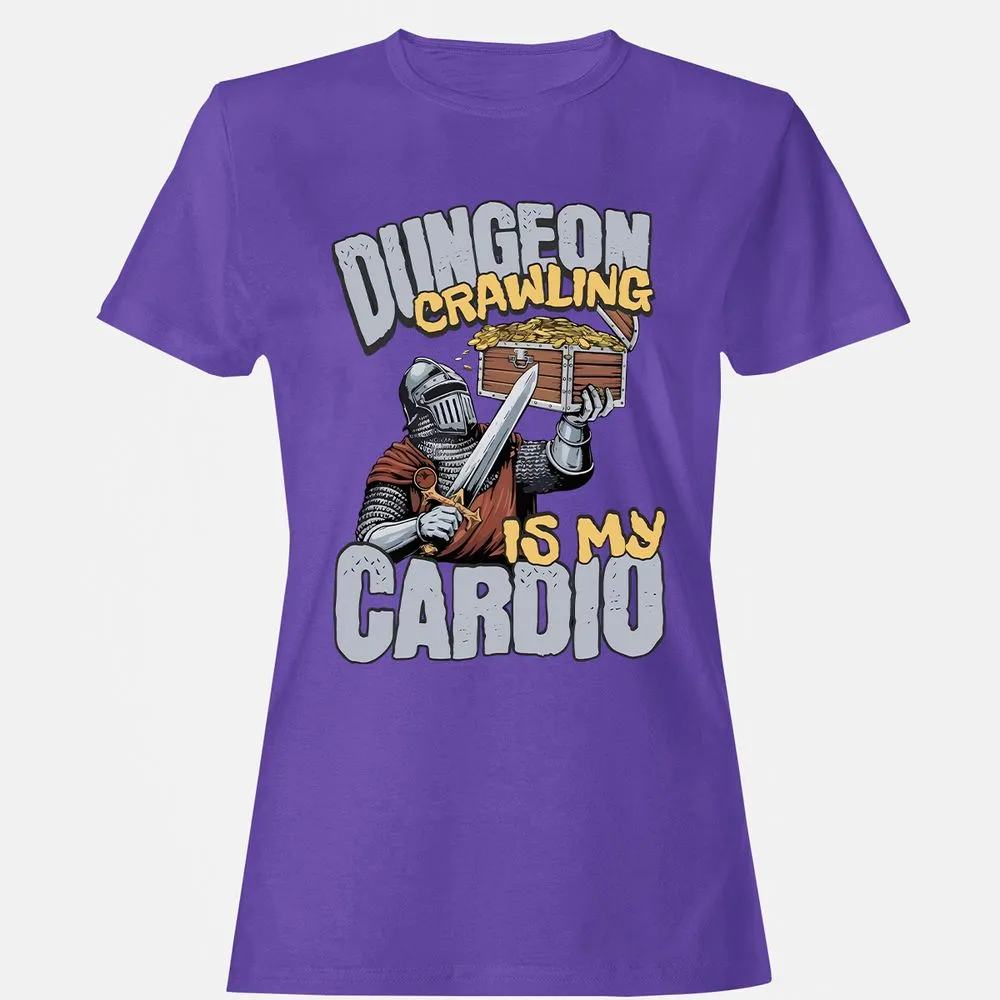 Dungeon Crawling Is My Cardio Women's T-Shirt - Purple - 12