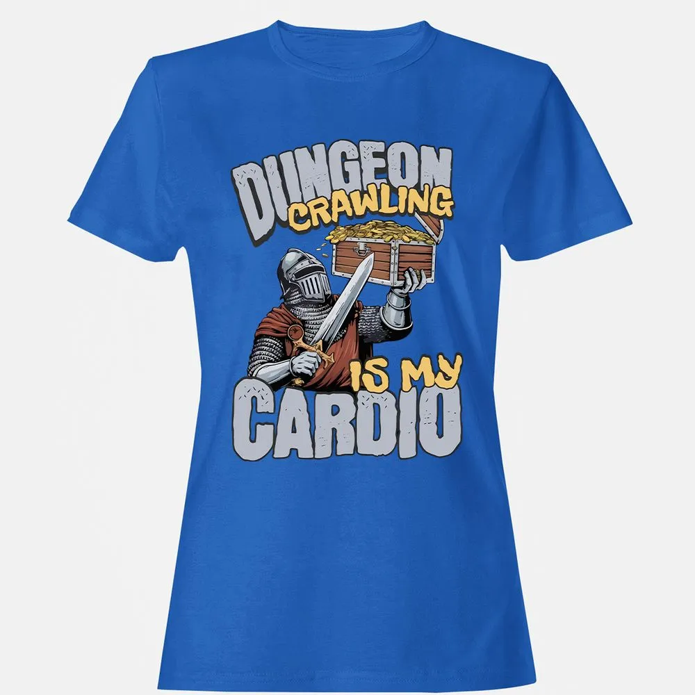 Dungeon Crawling Is My Cardio Women's T-Shirt - Royal - 14