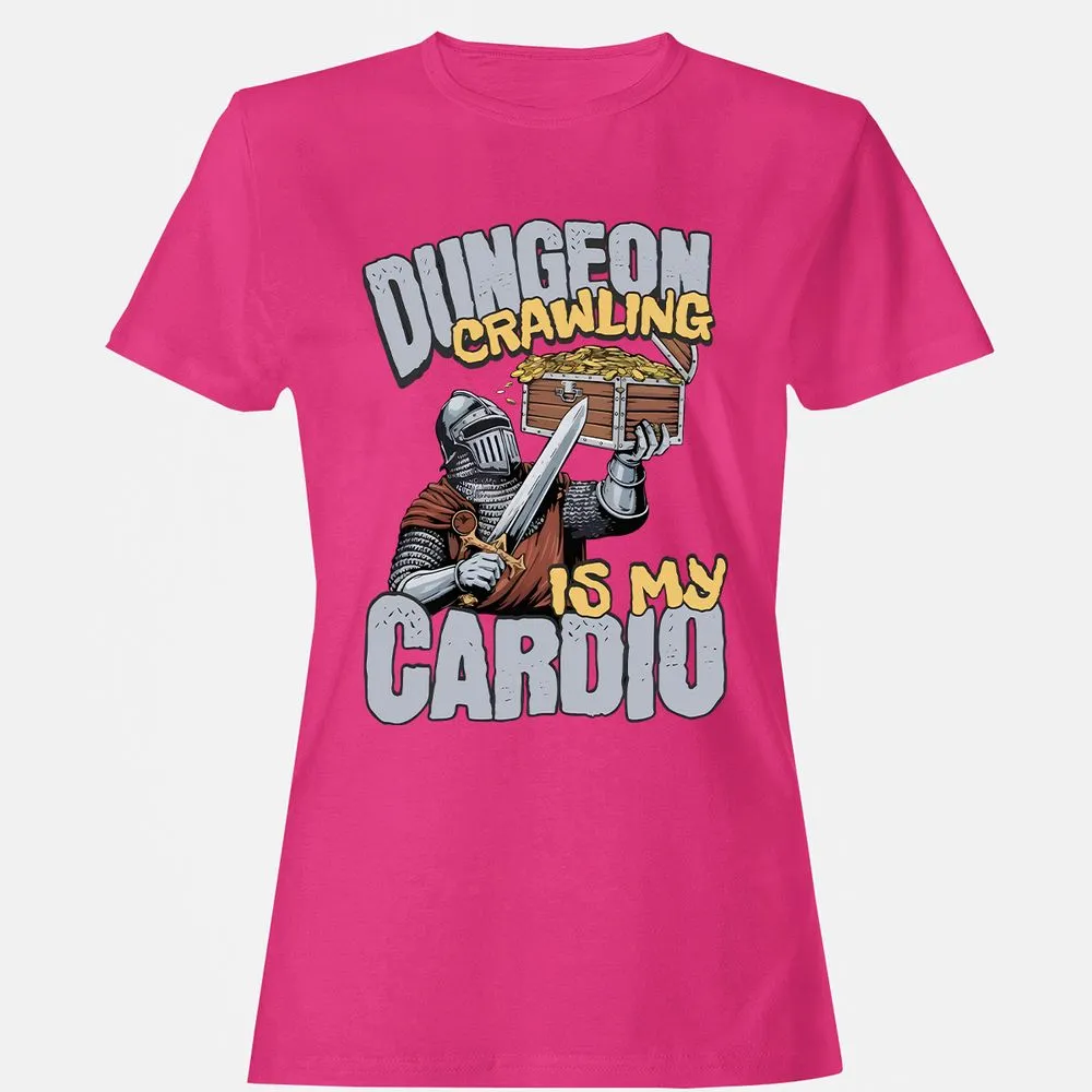 Dungeon Crawling Is My Cardio Women's T-Shirt - Heliconia - 6