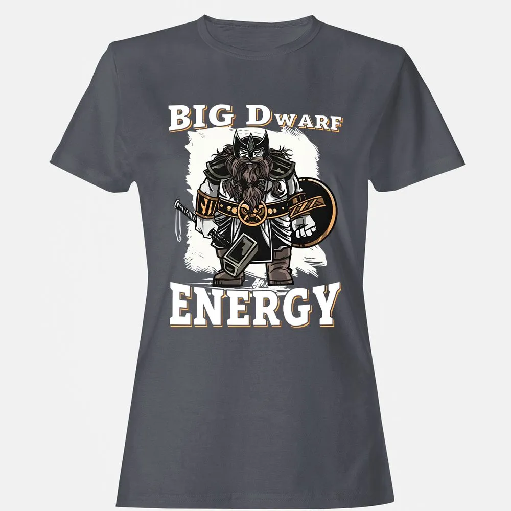 Big Dwarf Energy Women's T-Shirt - Dark Heather - 5