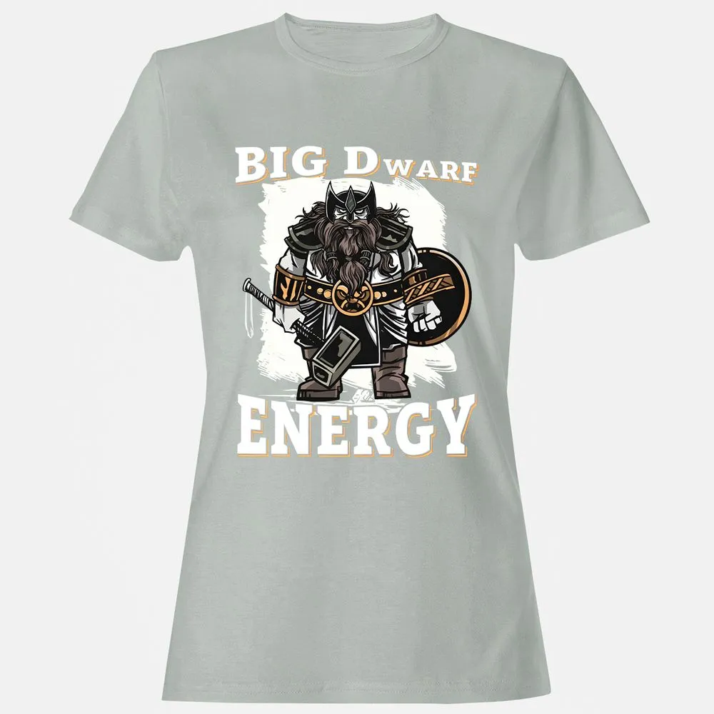 Big Dwarf Energy Women's T-Shirt - Ash - 2