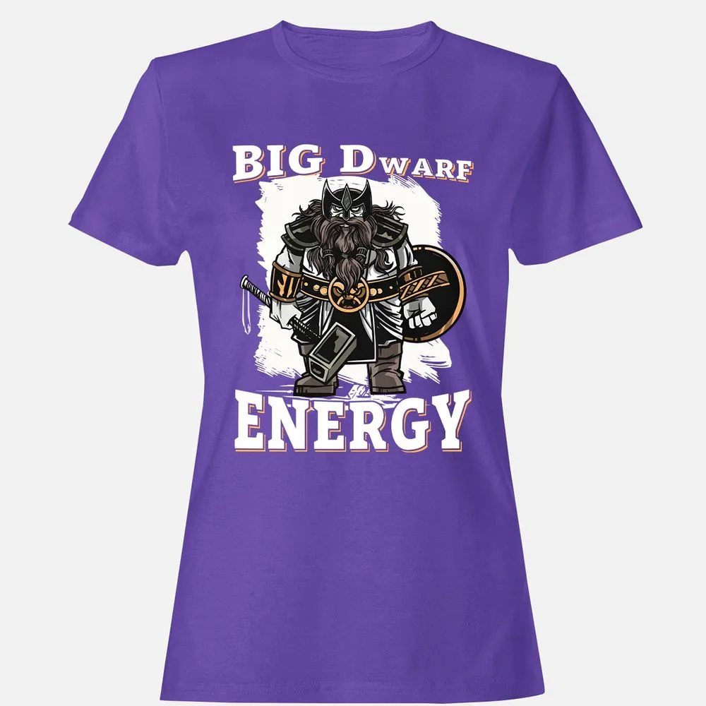 Big Dwarf Energy Women's T-Shirt - Purple - 12