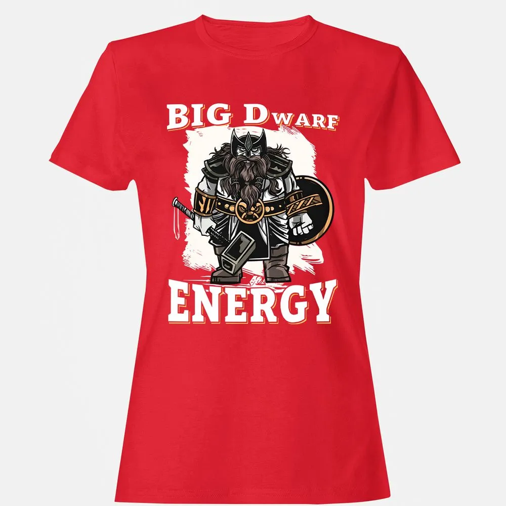 Big Dwarf Energy Women's T-Shirt - Red - 13