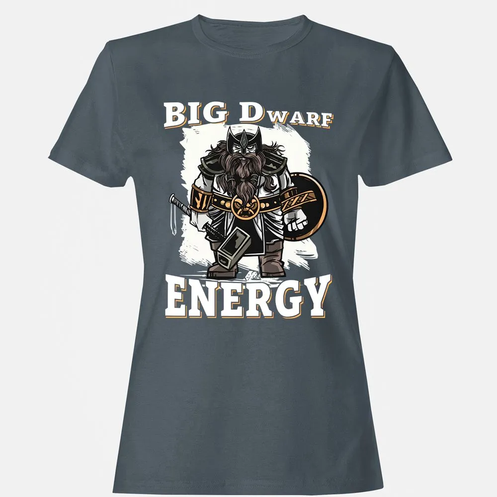Big Dwarf Energy Women's T-Shirt - Charcoal - 3