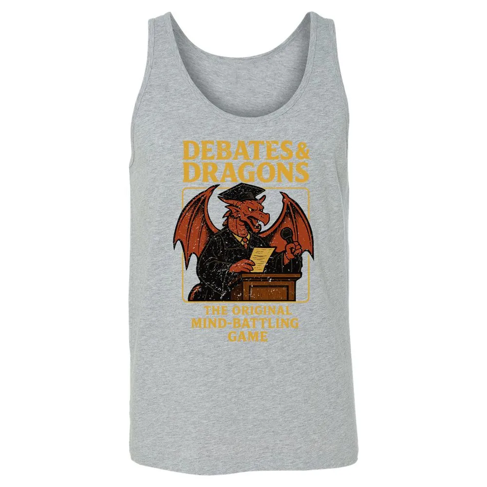 Debates & Dragons Unisex Jersey Tank - Athletic Heather - 4