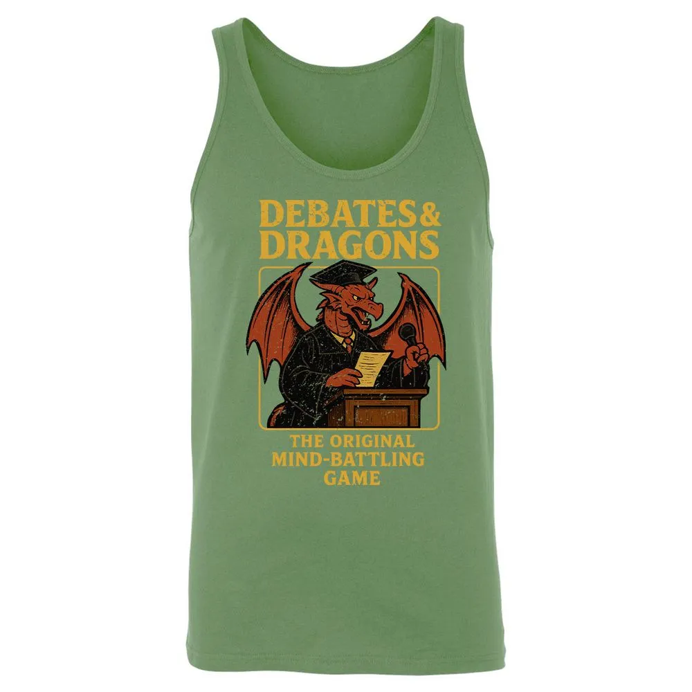 Debates & Dragons Unisex Jersey Tank - Leaf - 10