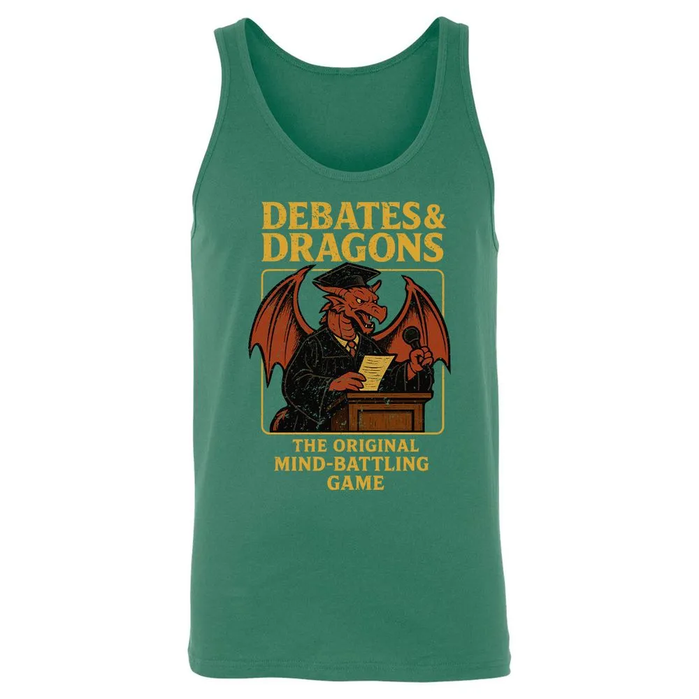 Debates & Dragons Unisex Jersey Tank - Kelly - 9