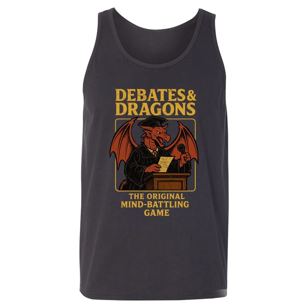 Debates & Dragons Unisex Jersey Tank - Dark Grey - 7