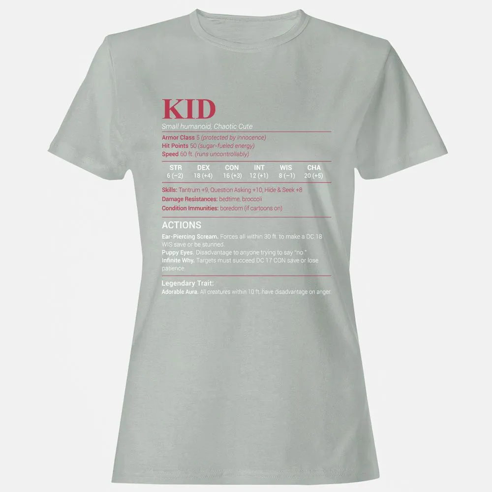 Kid Stats Women's T-Shirt - Ash - 2