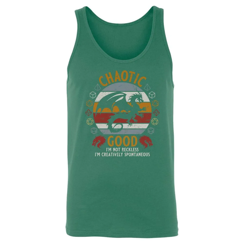 Chaotic Good Unisex Jersey Tank - Kelly - 9