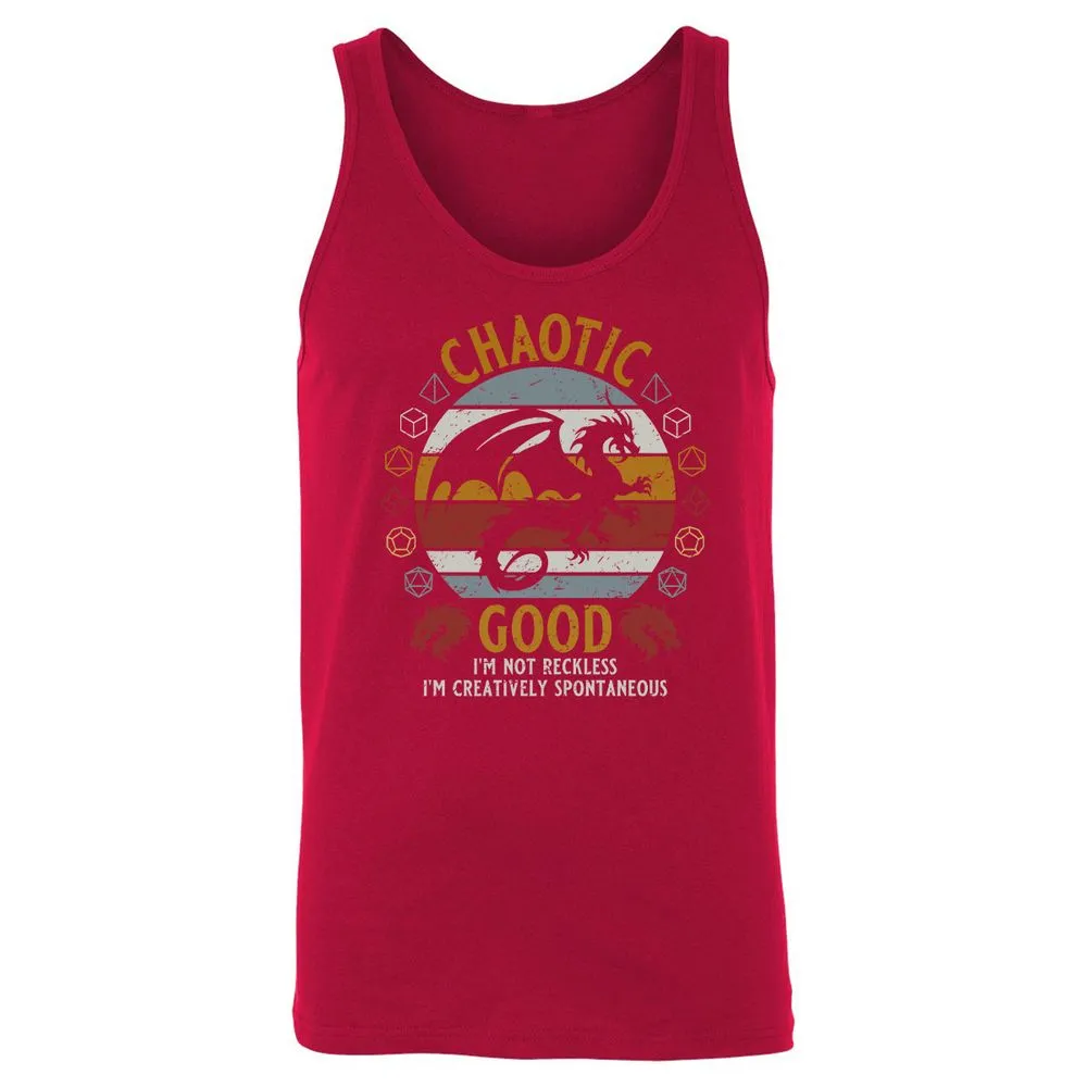 Chaotic Good Unisex Jersey Tank - Red - 11