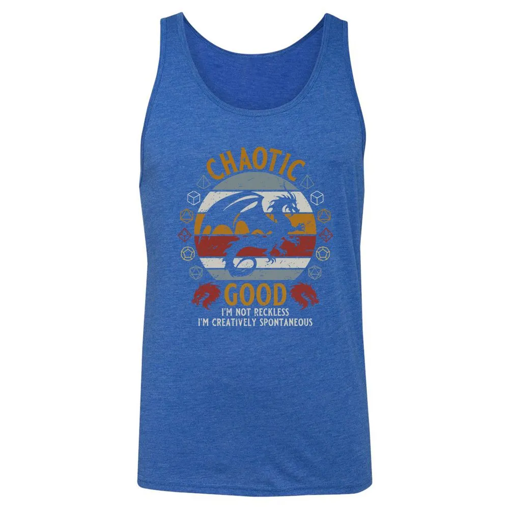 Chaotic Good Unisex Jersey Tank - True Royal Triblend - 12