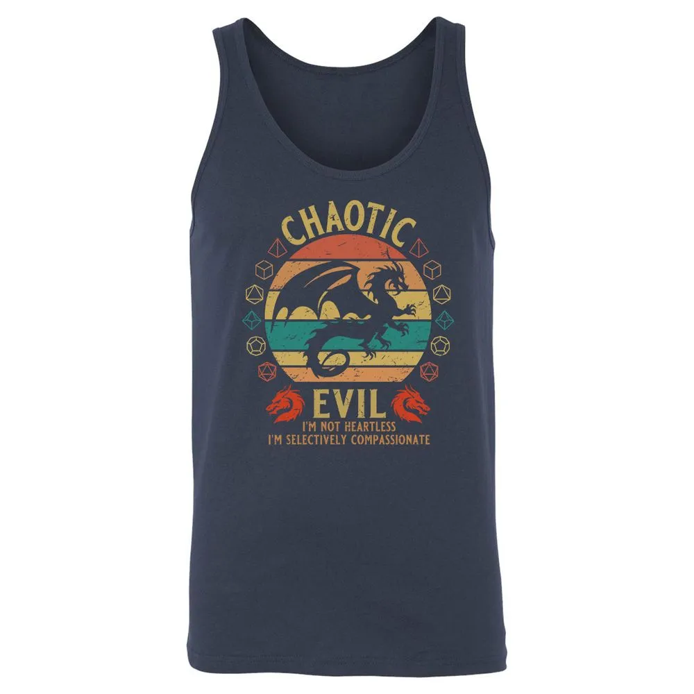 Chaotic Evil Unisex Jersey Tank - Navy - 2