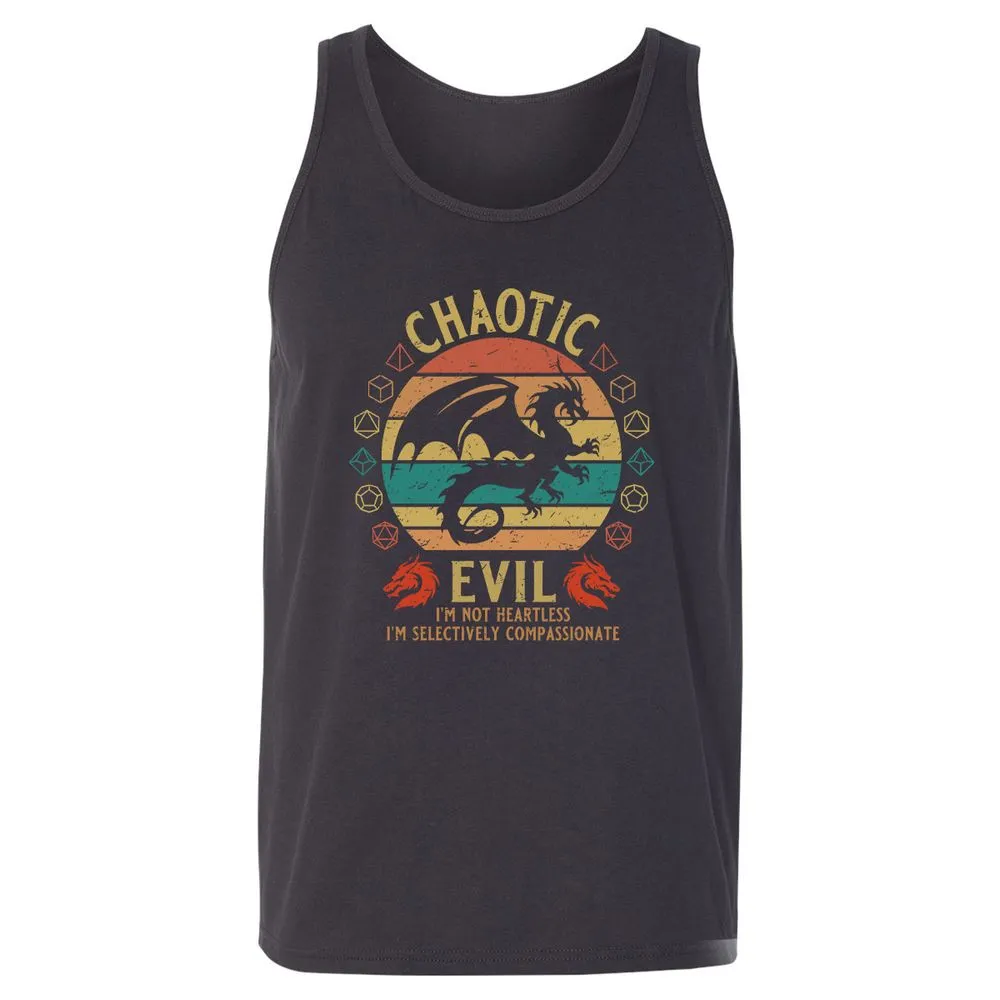 Chaotic Evil Unisex Jersey Tank - Dark Grey - 7