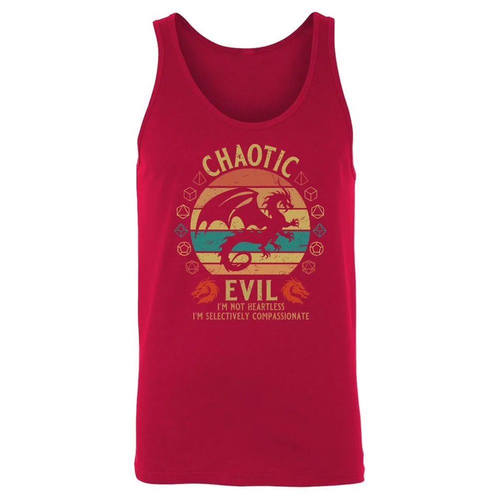 Chaotic Evil Unisex Jersey Tank - Red - 11