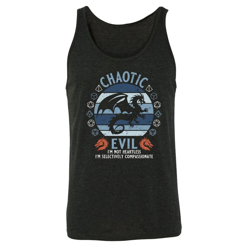 Chaotic Evil 2 Unisex Jersey Tank - Charcoal Black Triblend - 5